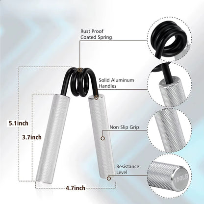 Grip Strength Trainer 50-300Lbs 1PC Fitness Metal Hand Gripper Non-Slip Forearm Muscle Exerciser Hand Rehabilitation Exercising